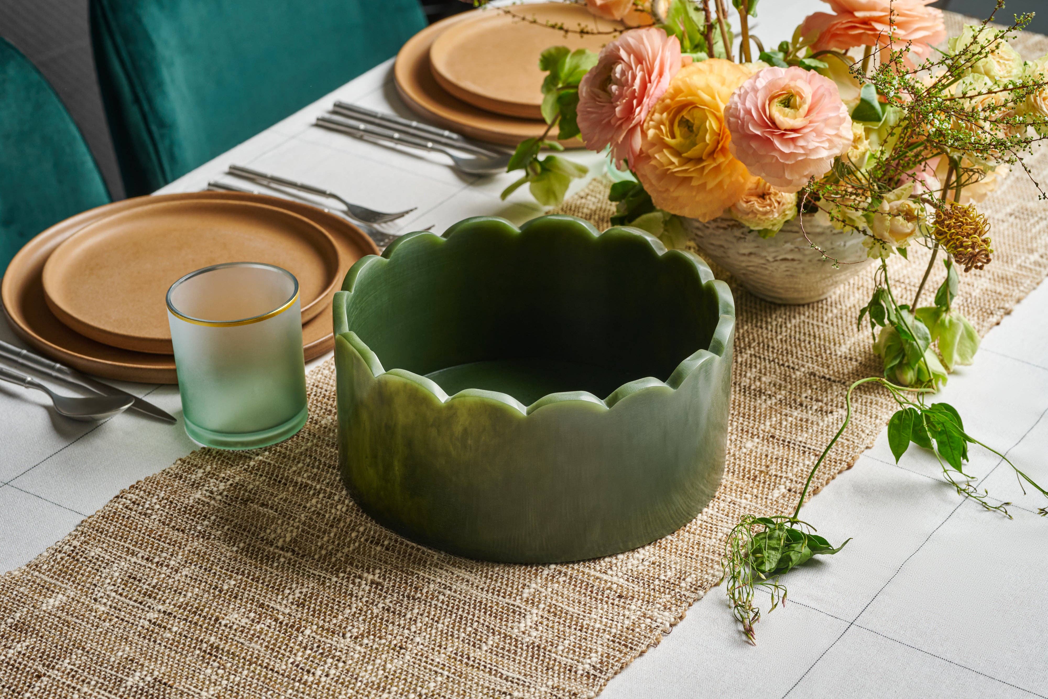 Lainy Home – Engroshandel Pyntetallerken/skål – Skål i bølget harpiks 10'' x 4,5''6