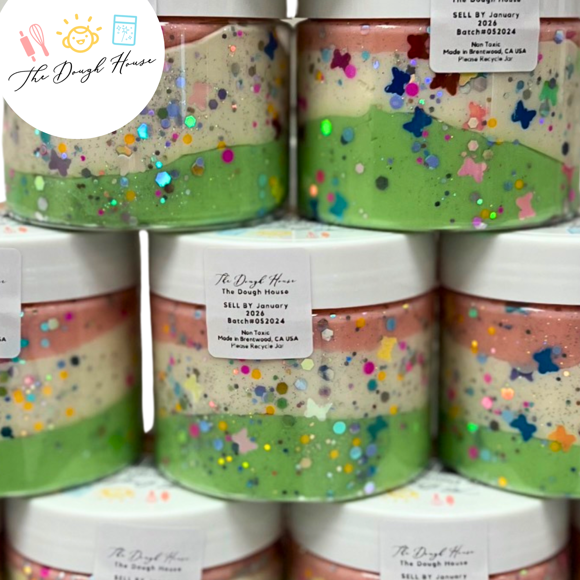The Dough House - Wholesale Putty/Slime - Kids - Fun Size Butterfly Magical Jars2