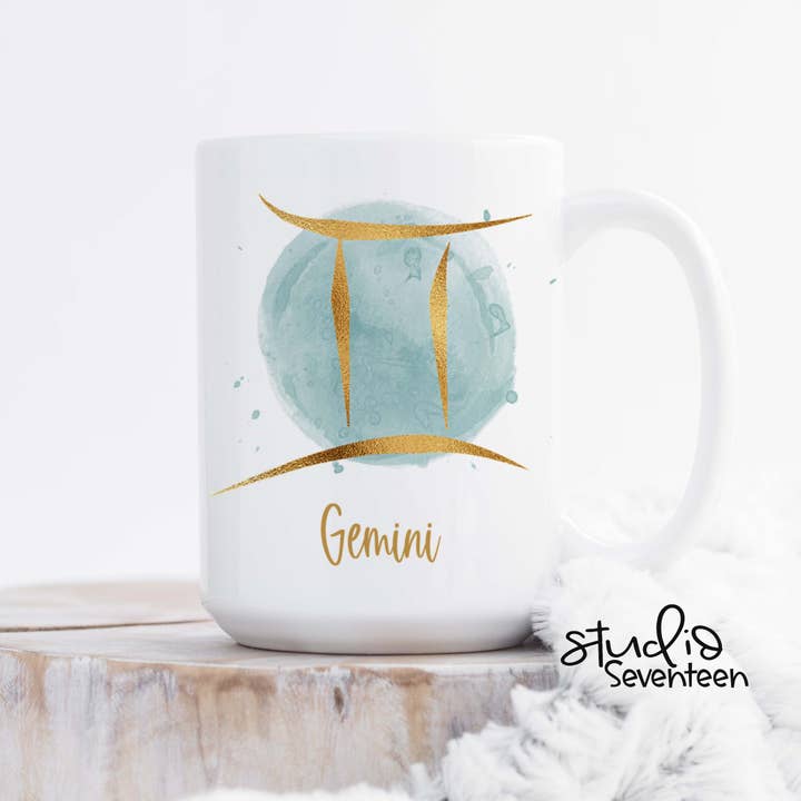 Studio Seventeen - Wholesale Coffee Mug - Horoscope Coffee Mug with the Zodiac Sign Gemini