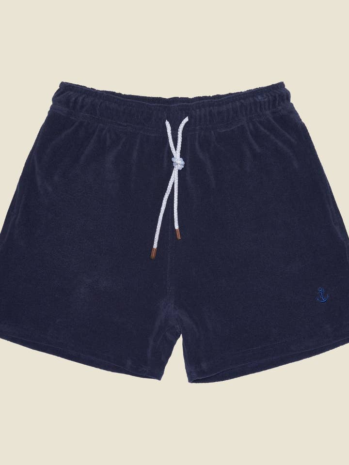 Terry Shorts - Blue for wholesale by Retromarine