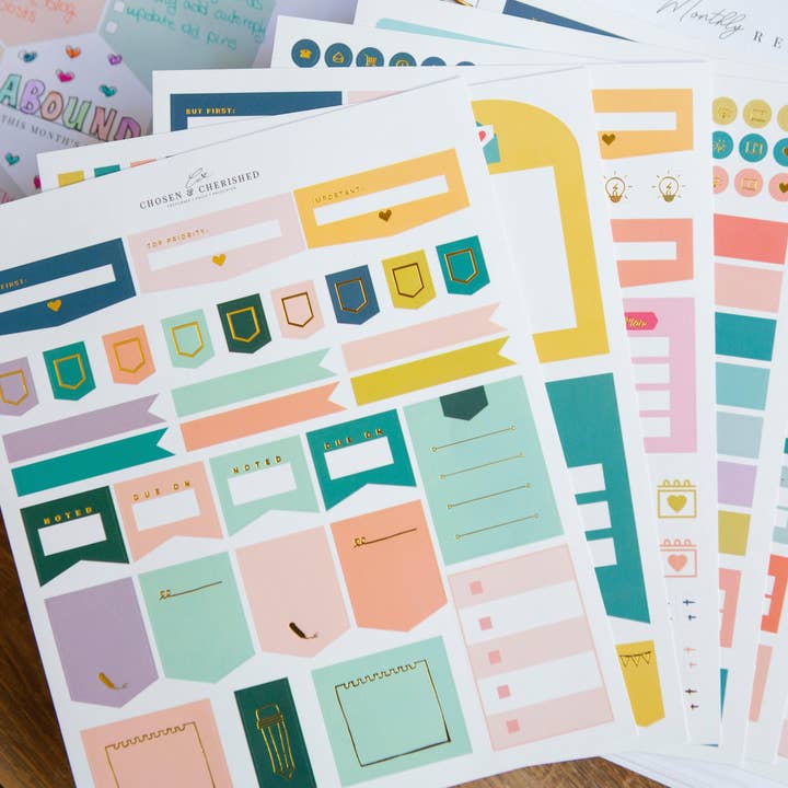 Planner Stickers | Sticker Set For Planner for wholesale by Chosen & Cherished