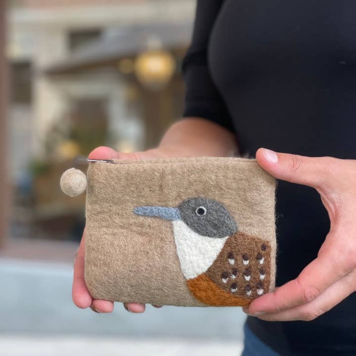 Women of the Cloud Forest - Wholesale Coin Purse - Unisex - Canyon Wren Felt Coin Purse1