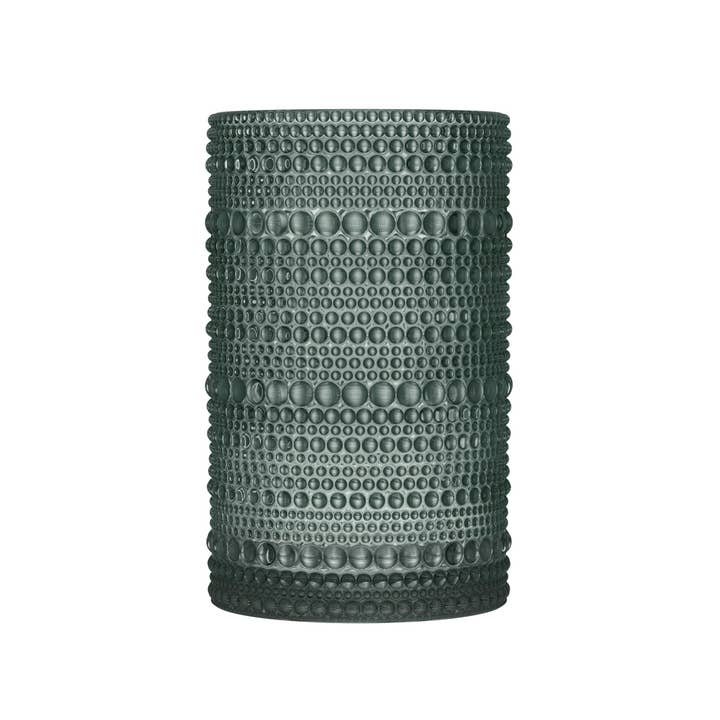 Greenline Goods - Wholesale Drinking Glass/Cup - Hobnail Drinking Glasses - Gray 14 oz ( Set of 4 )3