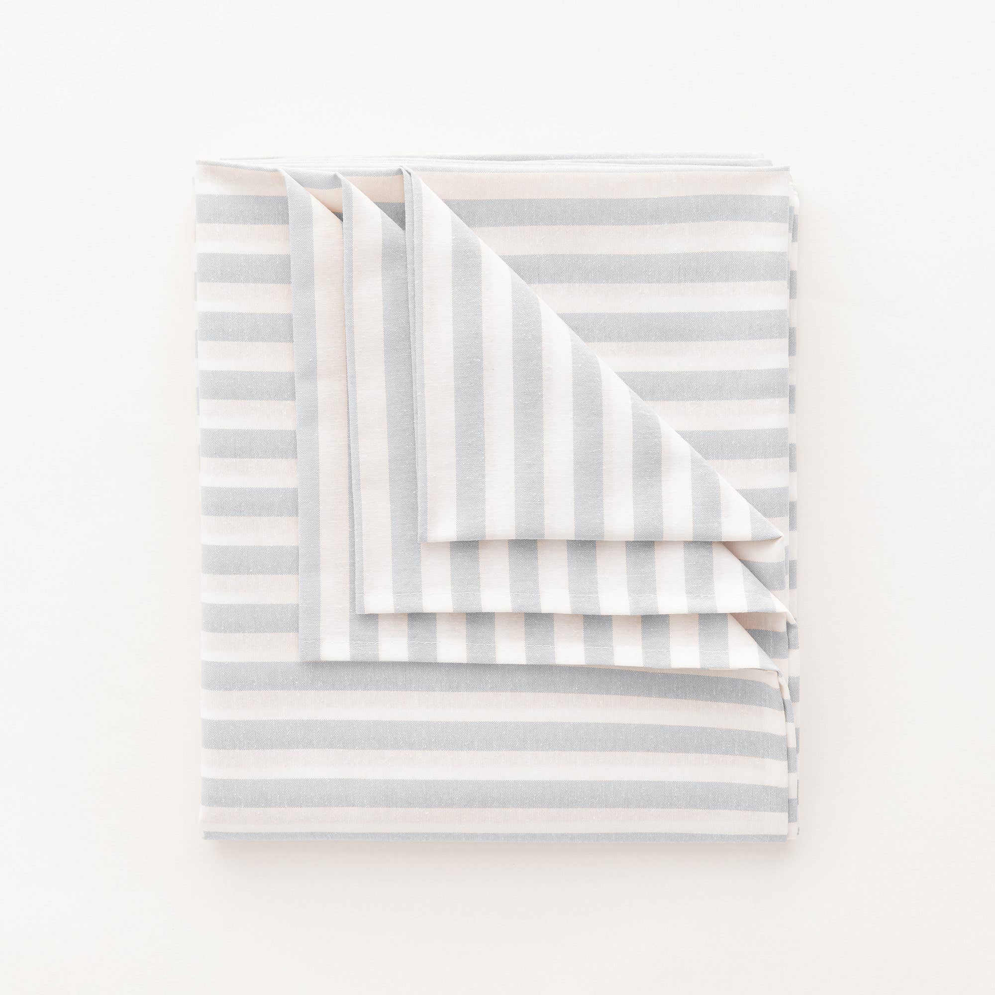 GAMUSI - Wholesale Tablecloth - Stain-resistant cotton tablecloth fabric feel stripes ALMA19