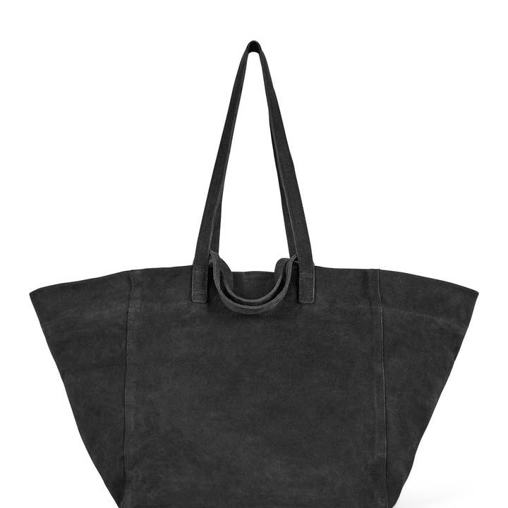 CHALK - Wholesale Shoulder Bag - Women's - Soho Slouch Suede Bag | Black1