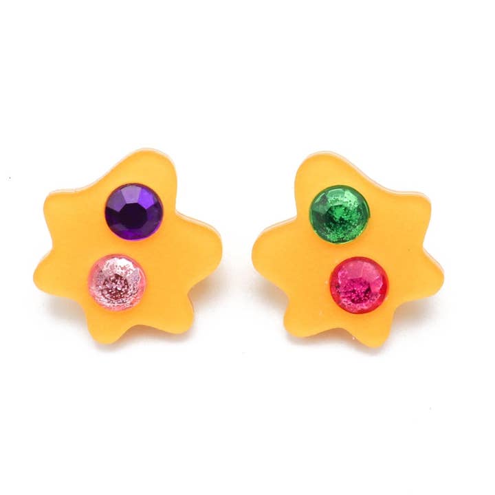 Ecoresin Gem Medium Blob Earrings for wholesale by dconstruct