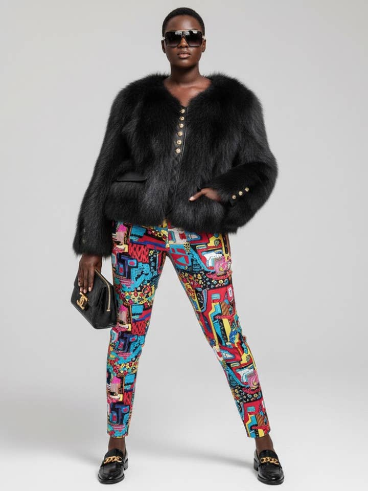 Casaco de Pêlo Sintético para Mulher UPPER EAST SIDE NYFW Nova Coleção BYMANYC ® Nova Iorque por atacado de BYMANYC NEW YORK