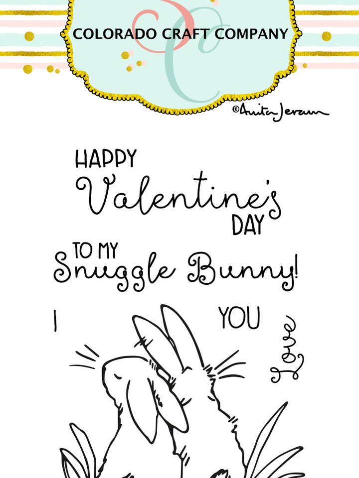 AJ412 Anita Jeram ~ Snuggle Bunny Mini for wholesale by Colorado Craft Company