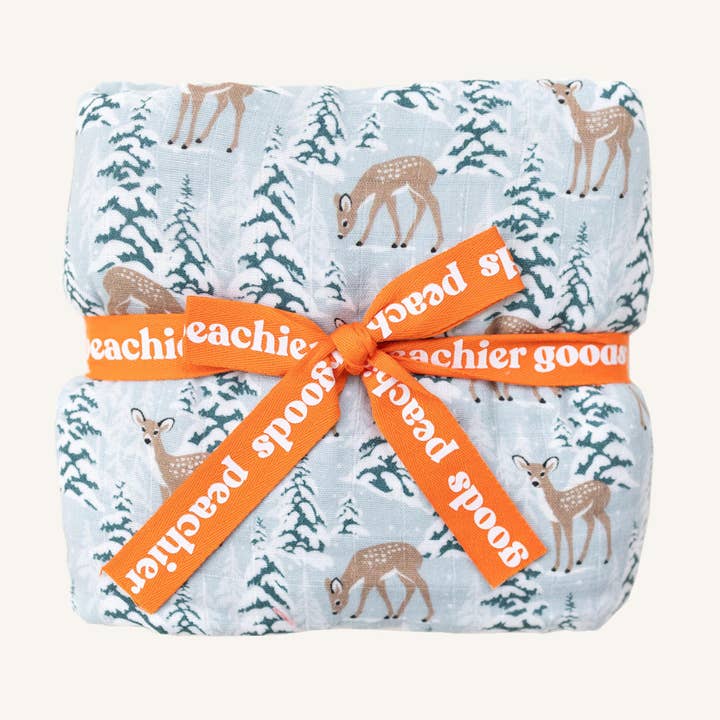 Peachier Goods - Wholesale Bedding Blanket - Kids & Baby - Blitzen & Nova Blue Reversible Blanket1