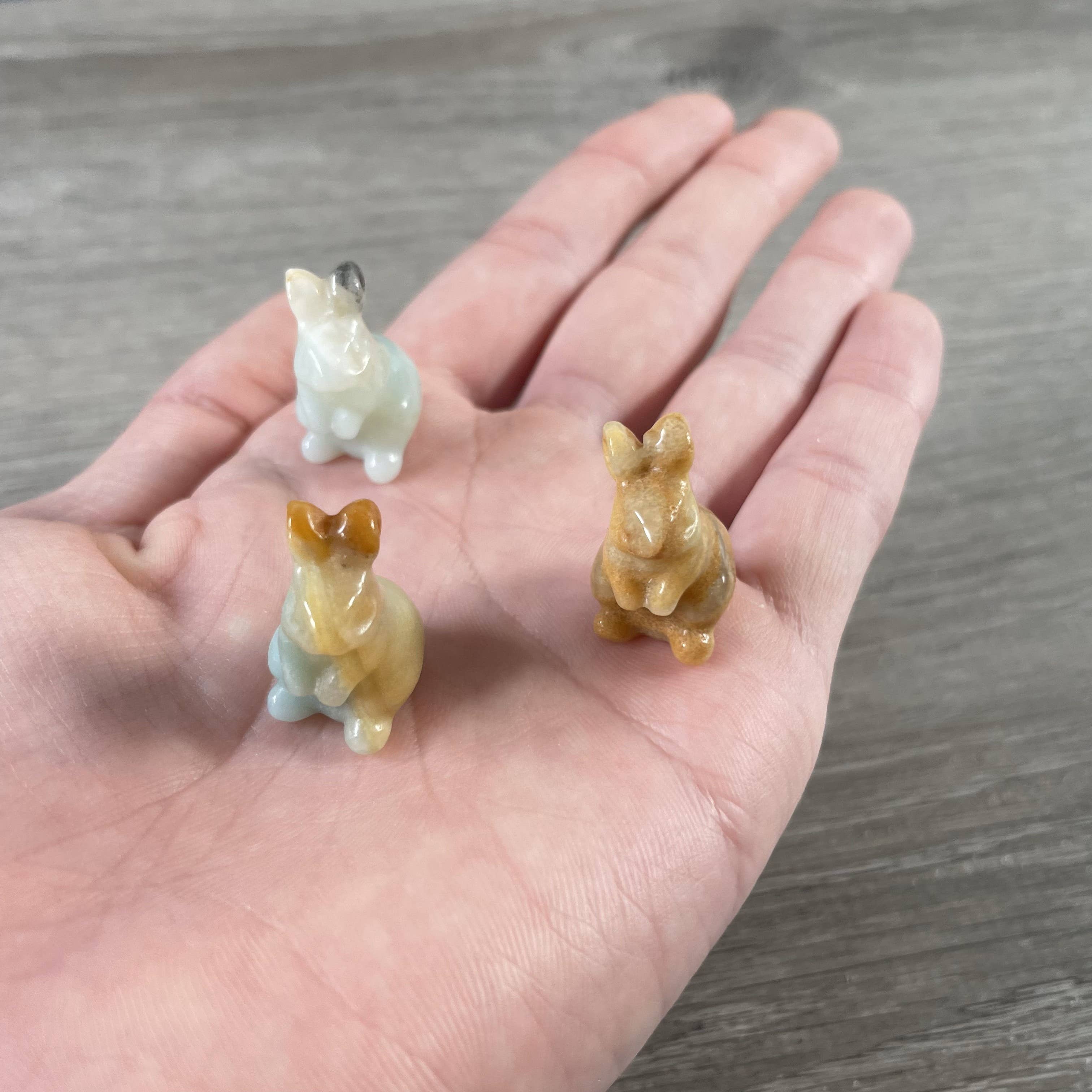 Keystone Crystals - Wholesale Decorative Figurine - Bunny Rabbit Figurine Small Carved Gemstone Figurine7