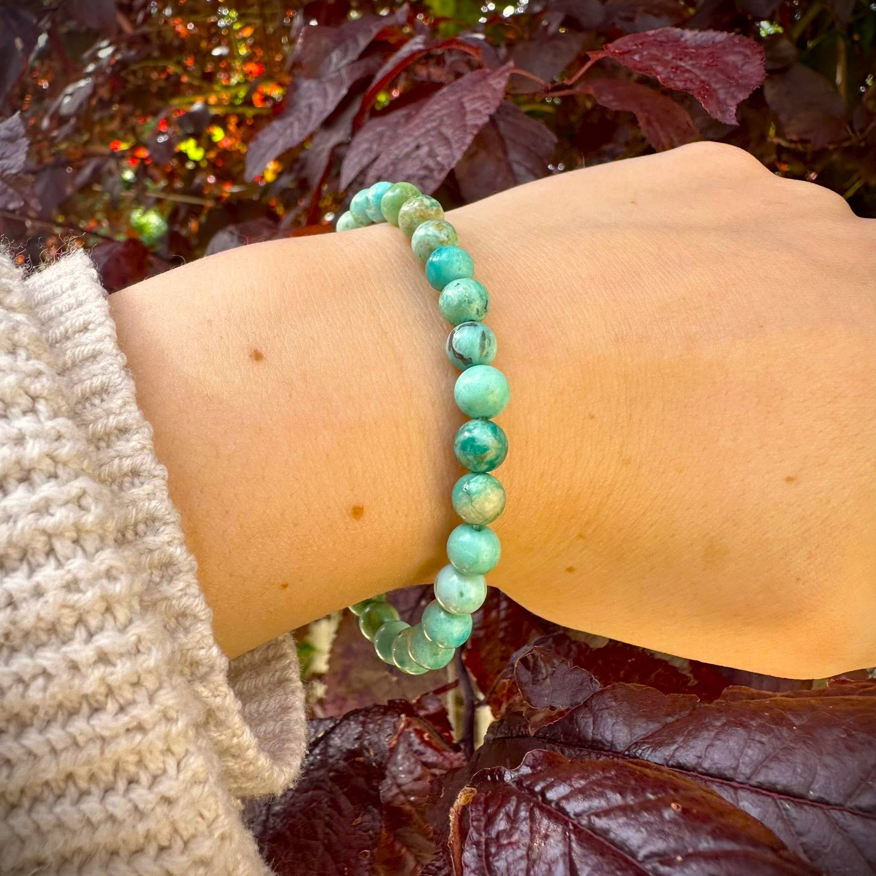 Wise Skies - Wholesale Beaded Bracelet - 6mm Beaded Crystal Stone Bracelets Natural Healing Jewelry 6