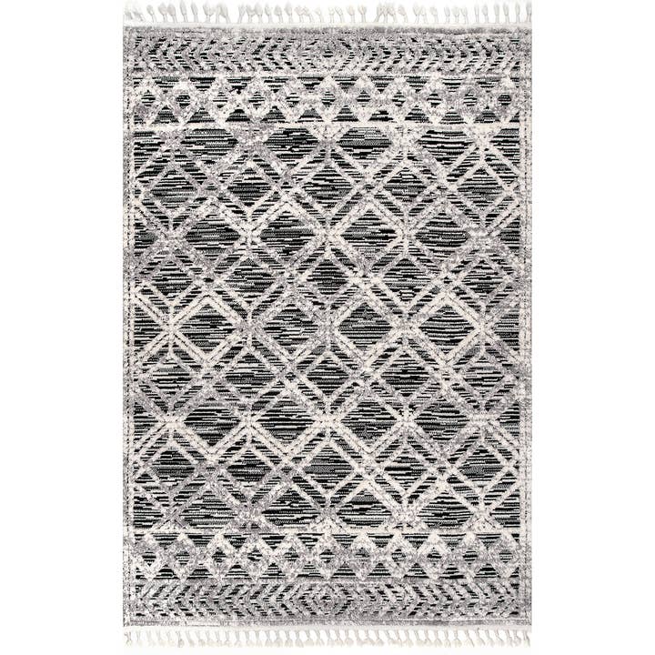 Ansley Moroccan Lattice Tassel Area Rug for wholesale by nuLOOM