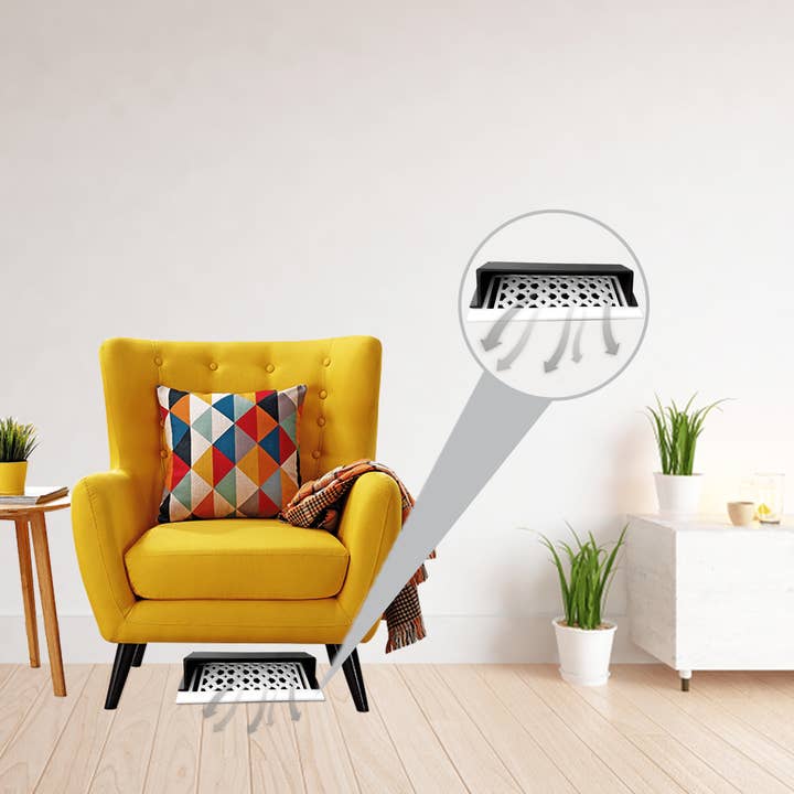 PRIMA DECORATIVE HARDWARE INC - Wholesale Ventilatie- en luchtstroom - Luchtdeflector 4"X10" - Modern ontwerp, zwaar gegoten aluminium12