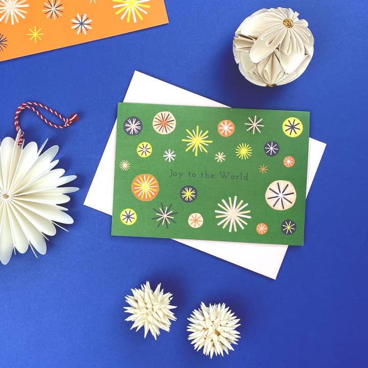 Joy to the World Card for wholesale by Lizzie for SMUG