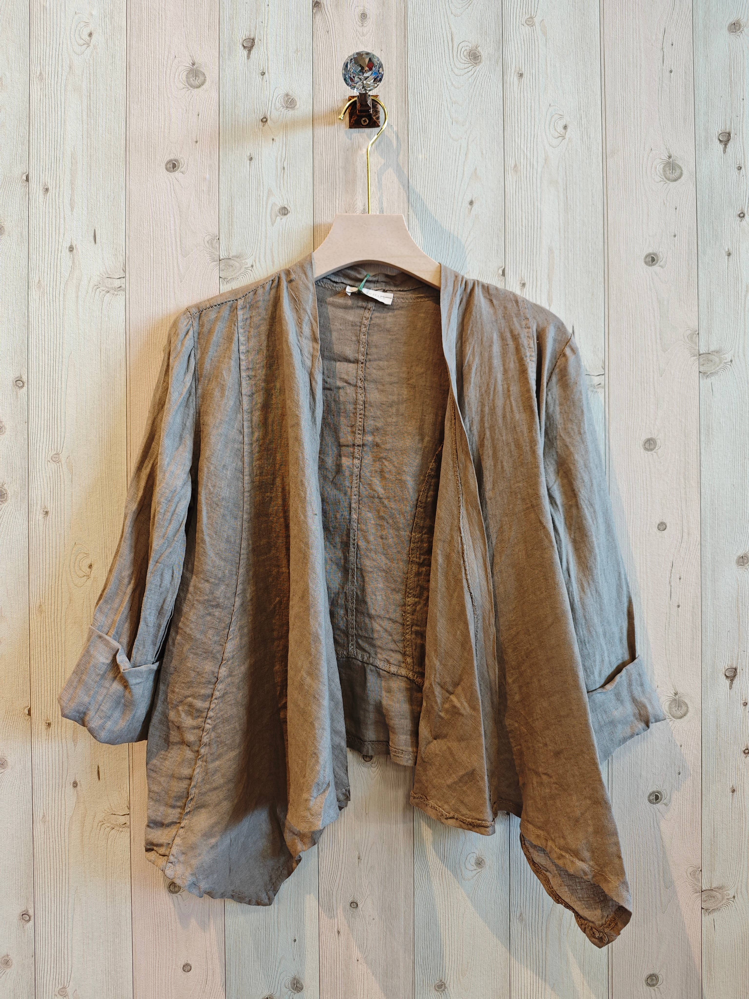 Linen & More - Wholesale Jacket - Women's - REF 192 SHORT CARDIGAN 100% LINEN20