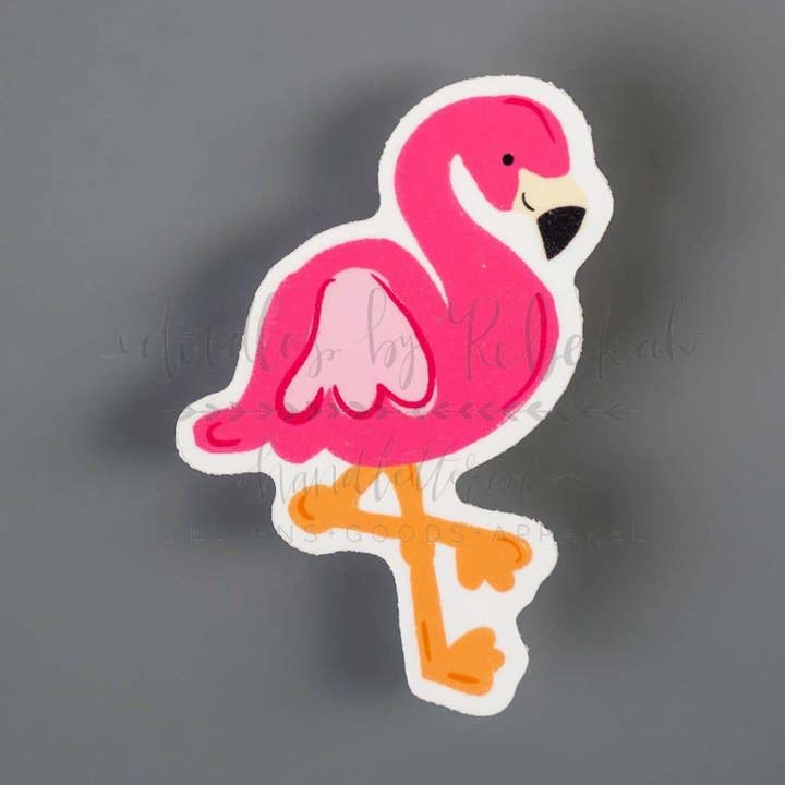 Autocollant Flamant pour la vente par Doodles By Rebekah
