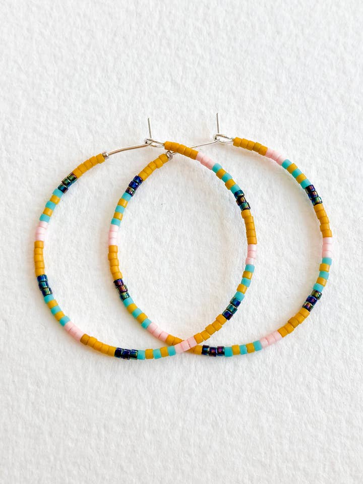 70's green hoops for wholesale by Jules + Leo