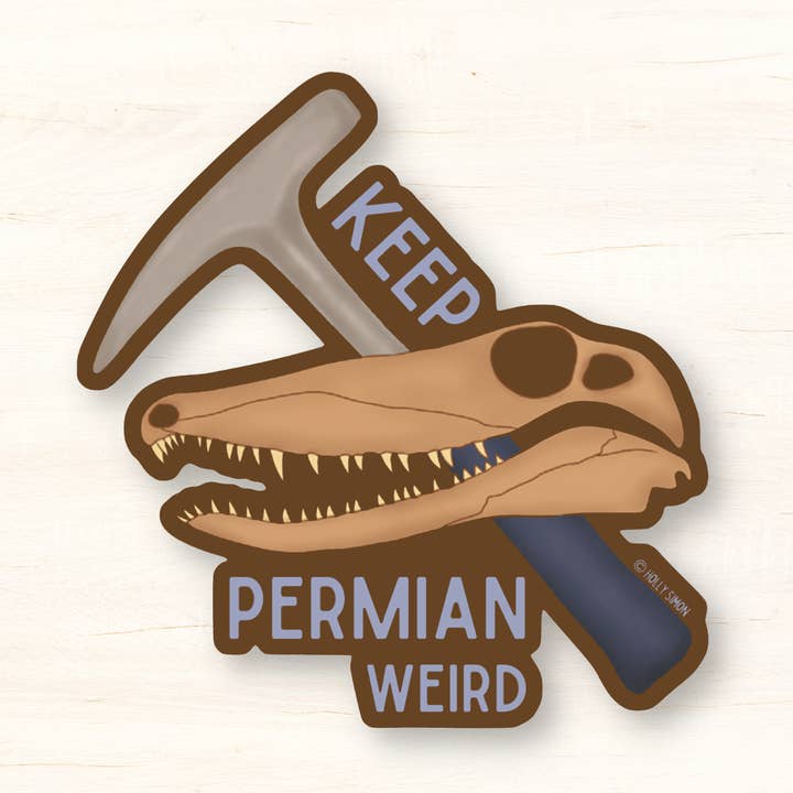 Behåll Permian Weird Seco Klistermärke för wholesale av Holly Simon