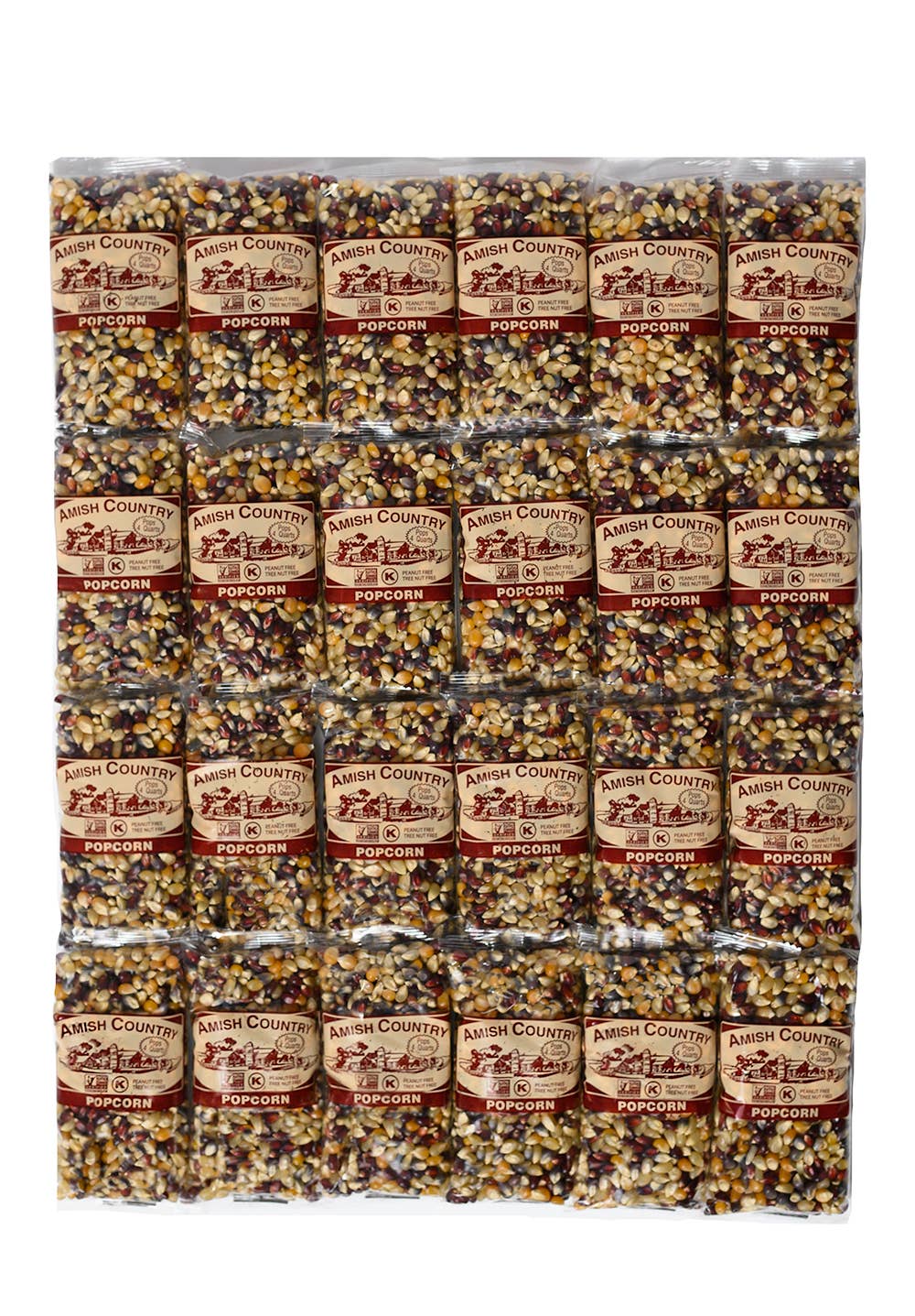 Amish Country Popcorn - Wholesale Popcorn - 4oz Bag of Rainbow Popcorn1