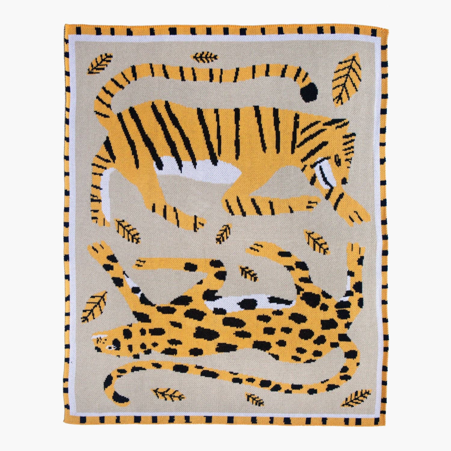 Slowdown Studio - Wholesale Bedding Blanket - Kids & Baby - Big Cats Mini Blanket0