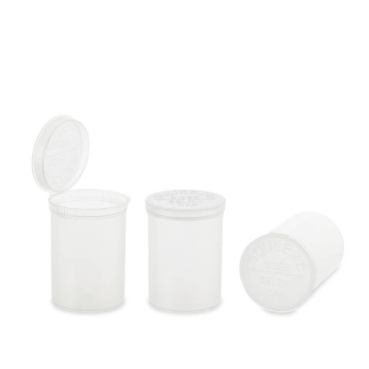 Cannatron - Wholesale Humidor/Cigar Accessory - 30 Dram Loud Lock Child Resistant Pop Top Vials - 160ct21