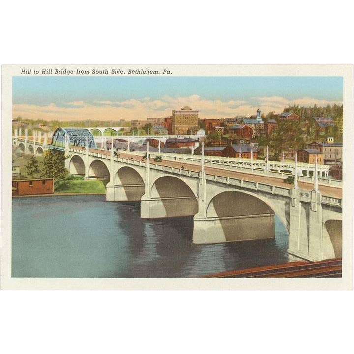 Postcard PA-138 Bridge, Bethlehem, Pennsylvania for wholesale by Found Image Press