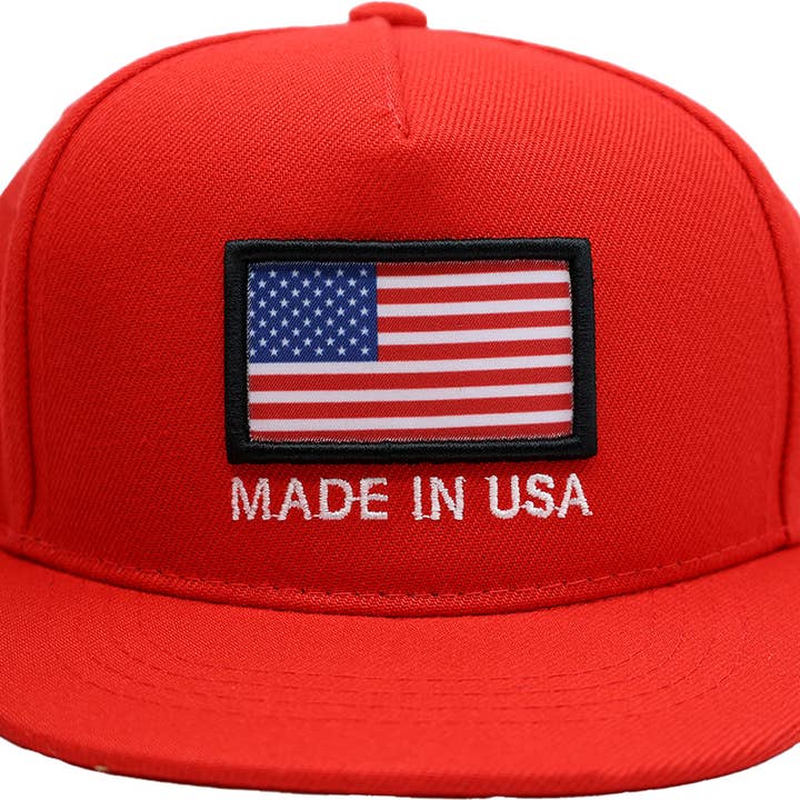 Kids Flat Bill Cap - "Made In USA" for wholesale by East Texas Sales & Service