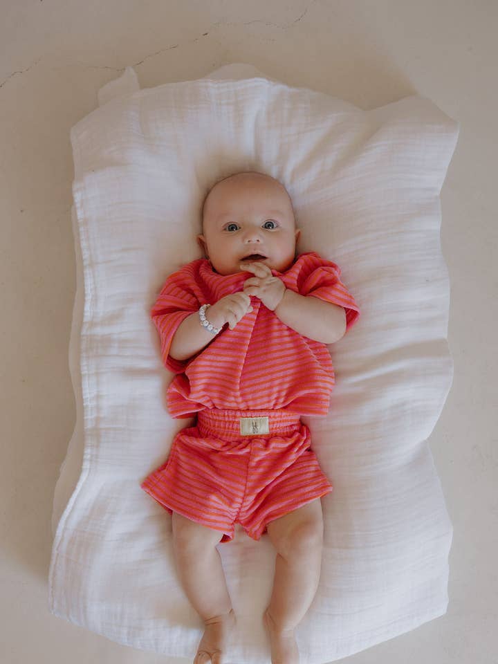 Forever French Baby - Wholesale Top & Short Set - Kids - Child Terry Short Set | Strawberry