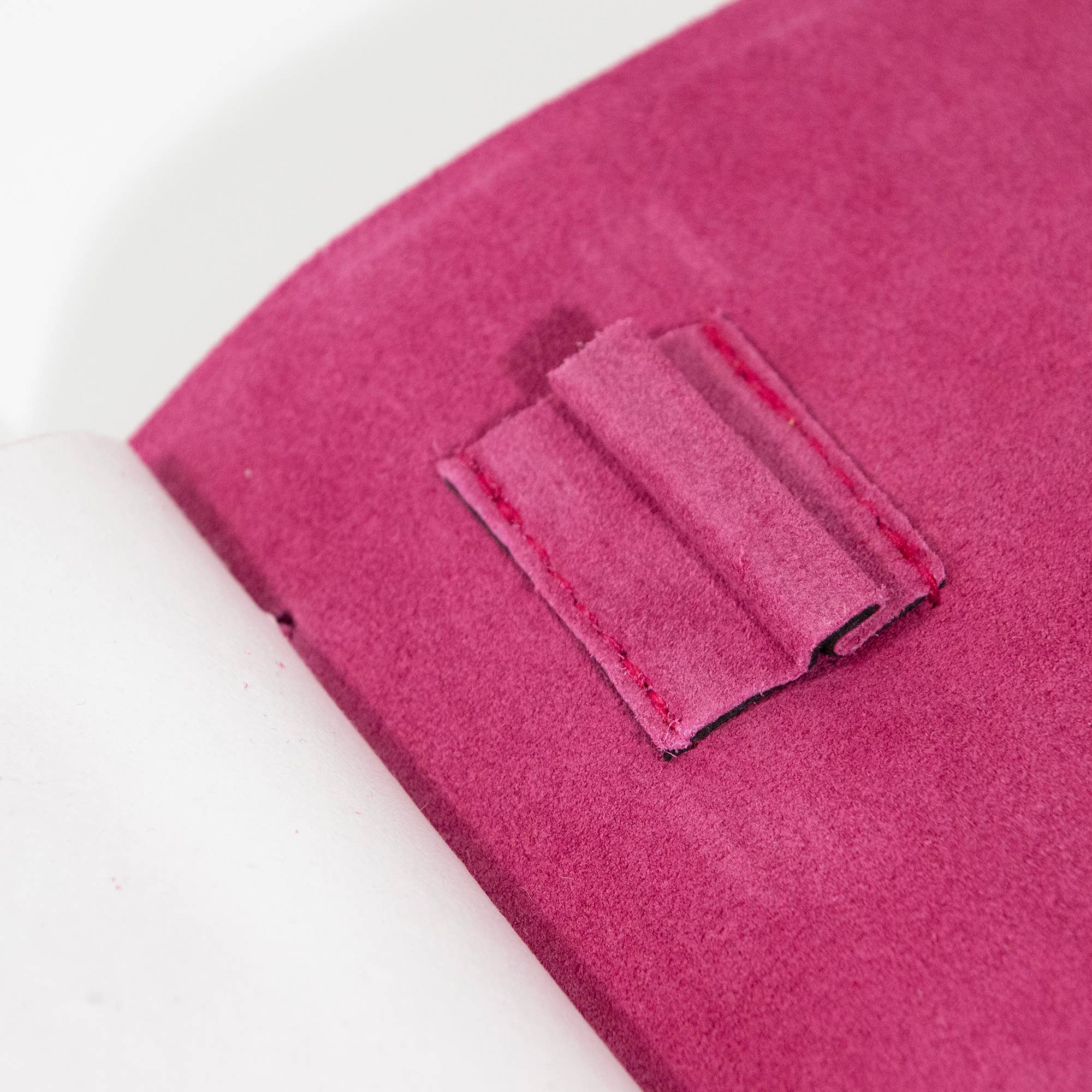 Andaluca - Wholesale Journal/Diary - Fuchsia Suede Journal W/ Organic Cotton Paper:  Small5