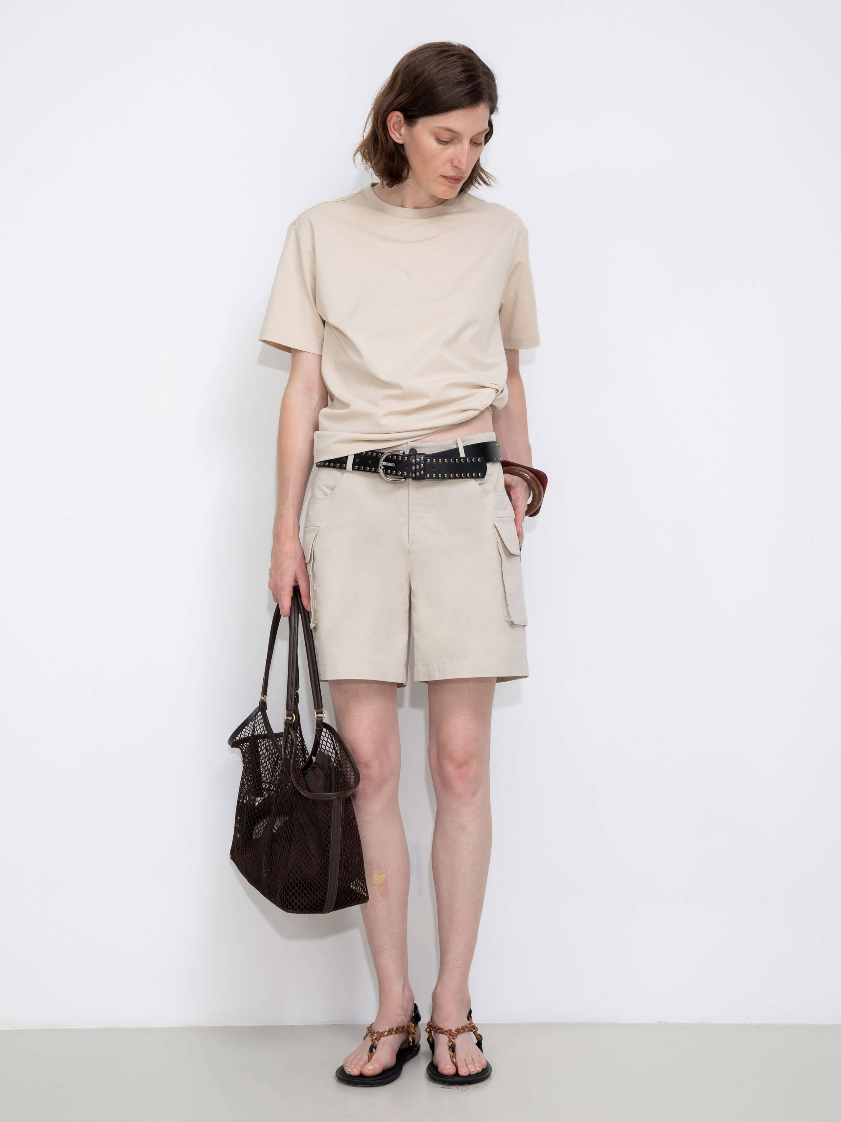 CUBIC – wholesale T-shirt – women's – C BY CUBIC Oversized Crew Neck Solid T-Shirt8