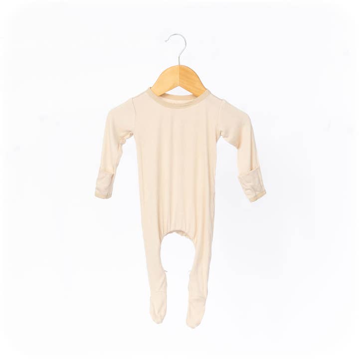 Oatmeal Ribbed Sleeper for wholesale by Lemon and Loom
