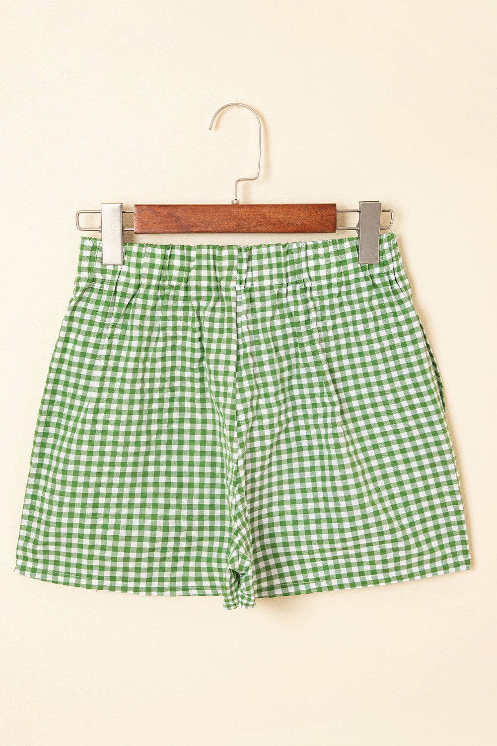 LALA LOO - Wholesale Shorts - Women's - Gingham High Waist Shorts6