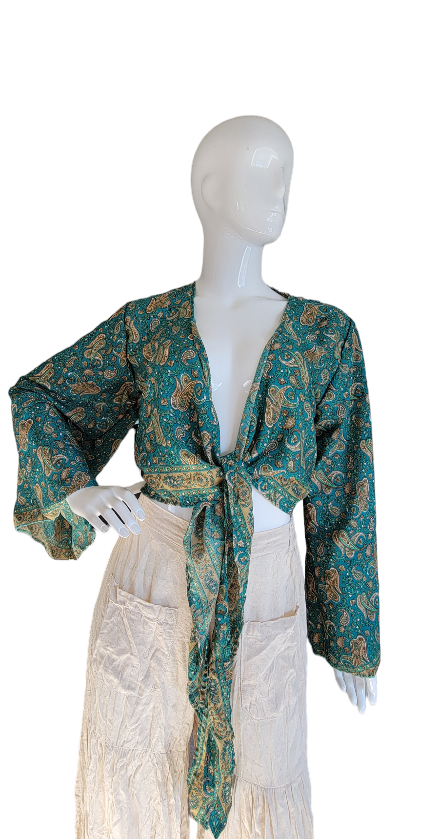 Evergreen Guardian Imports – wholesale Blouse – Women’s – TSTT-66 Long Sleeves Front Tie Top23