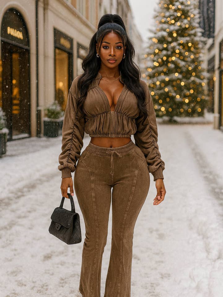 ENSEMBLE DE DÉTENTE ULTRA FRONCÉ LAVAGE MINÉRAL pour la vente par Dalia Studio