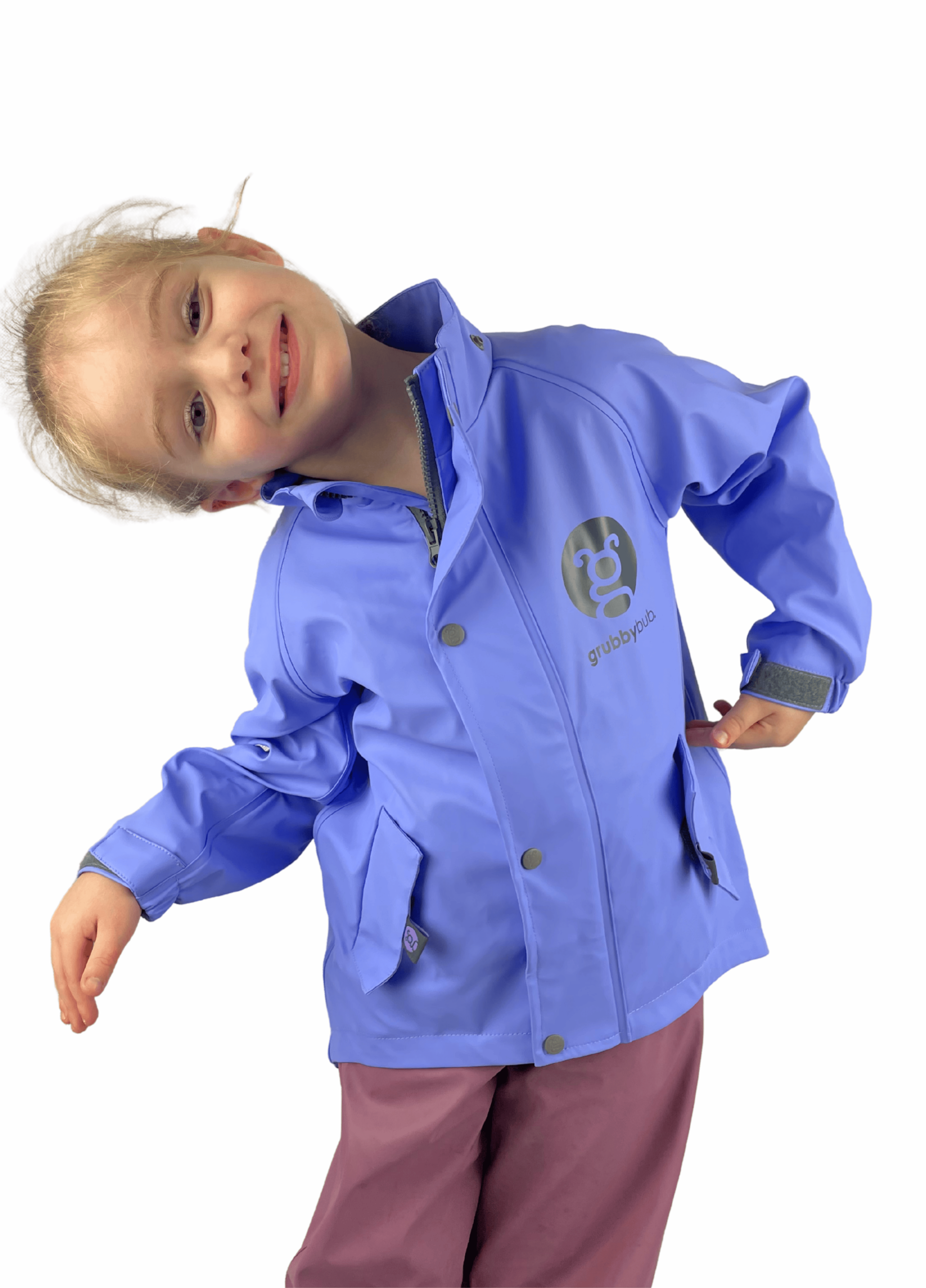 Grubbybub - Vente Imperméable – enfant - Veste toutes saisons avec pare-boue0