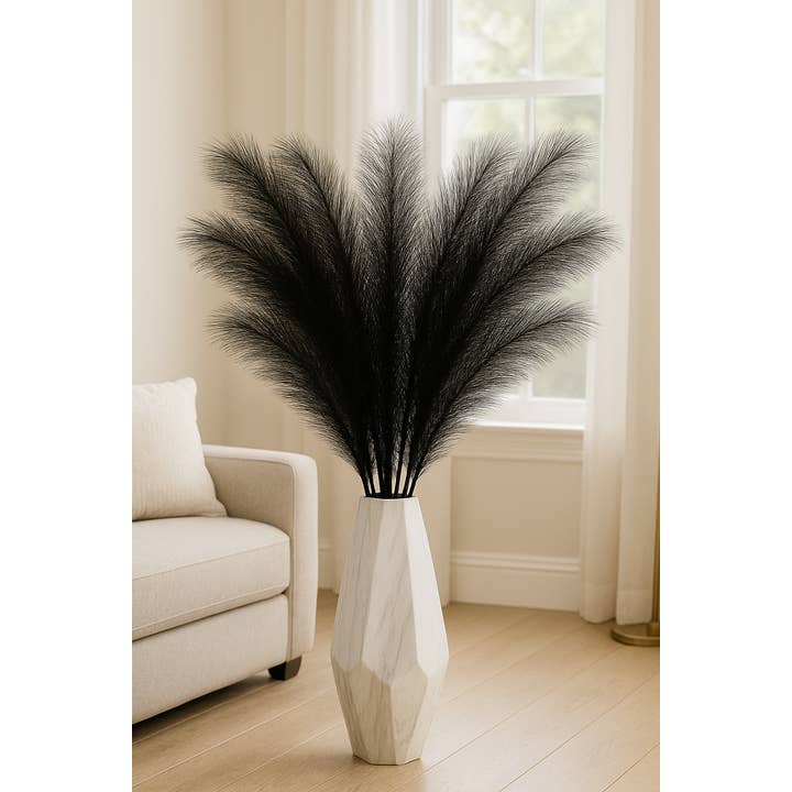 Mollie Sophia Ltd - Wholesale Dried/pressed flowers - Faux Pampas Grass 120cm – Boho Decor in 6 Colours 7