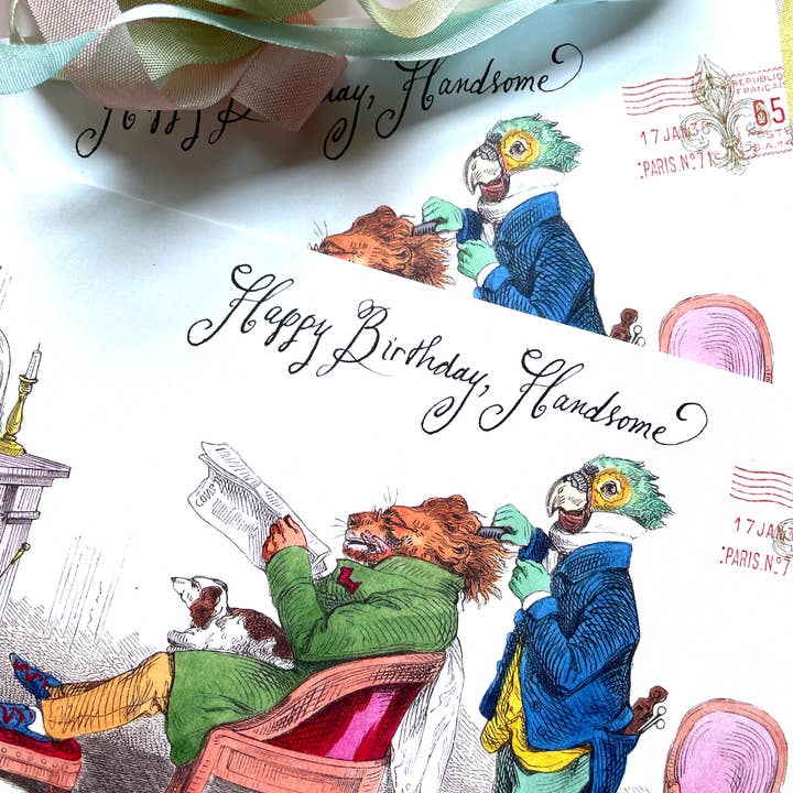 Ivory Tower Studios - Vente Cartes d'anniversaire - Joyeux anniversaire, beau gosse ! Carte souvenir à panneau unique 5 x 7