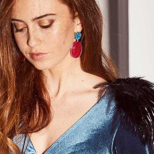 ACUS – Engroshandel Hængeøreringe og creoløreringe – Toulouse Øreringe Brun og Cremehvid1