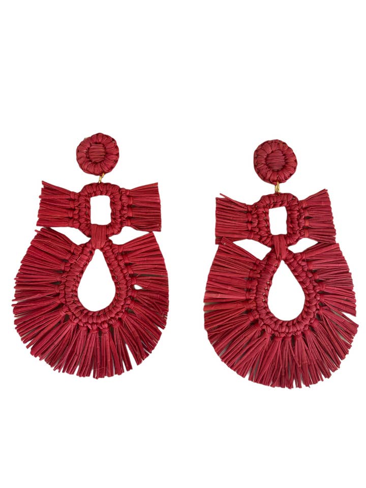 Statement earrings, fringe for wholesale by Ochabe