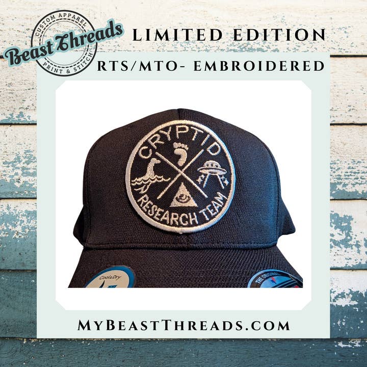 Beast Threads LLC - Wholesale Patch - Cryptid Hunter Embroidered Patch - RTS/MTO1