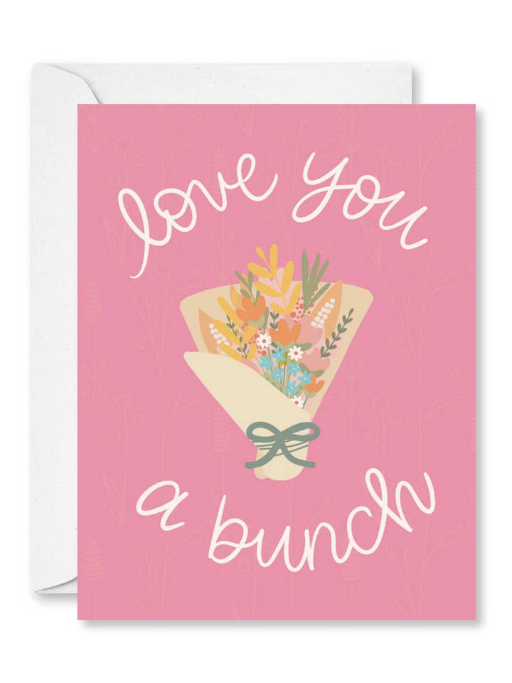 Cartão Autocolante Love You Um Cacho de Saudações por atacado de Created By Christine