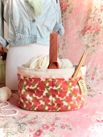 Atenti - Wholesale Brei- en haakbenodigdheden - Velvet Daizy Caddy - Projecttas Naaldkunst1