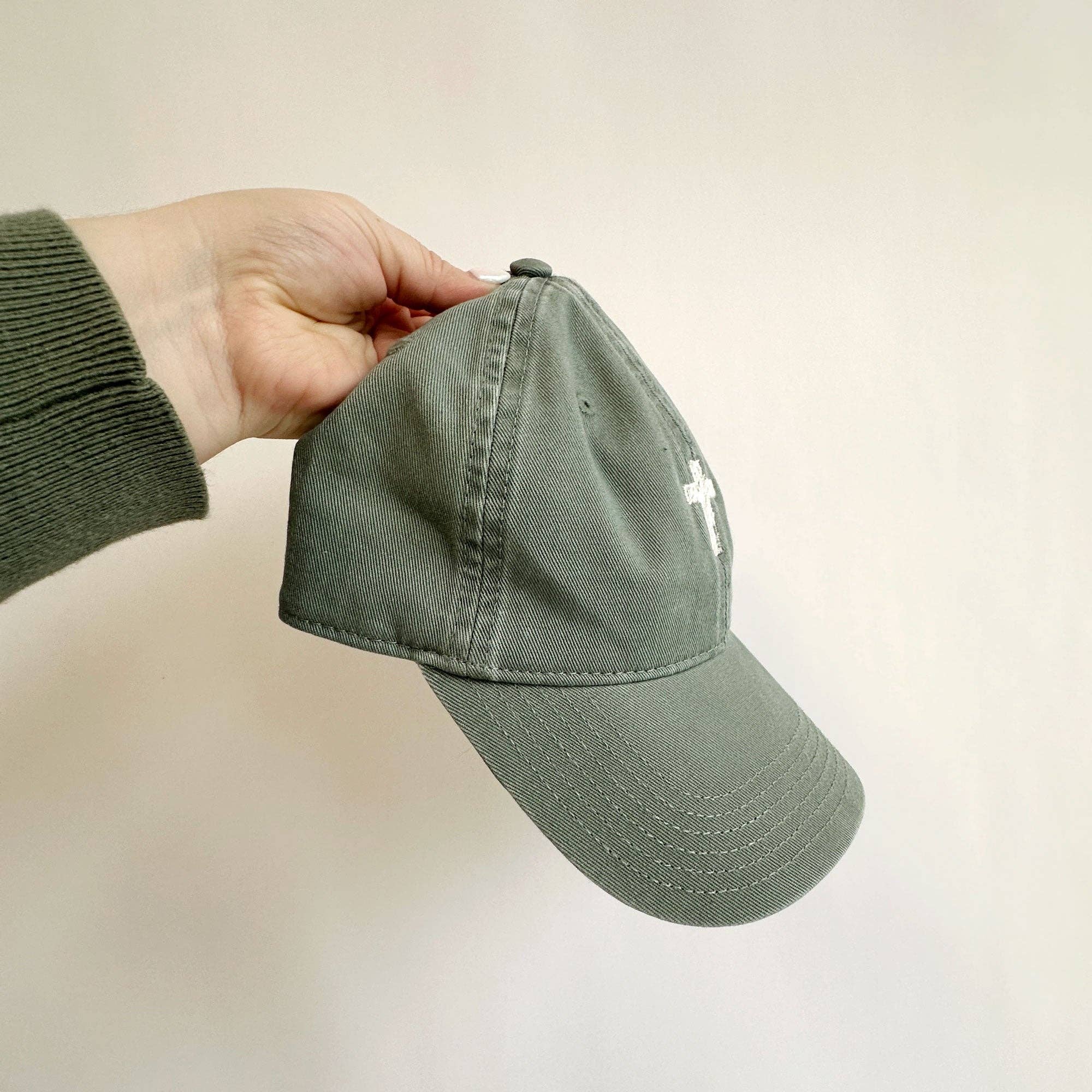 Arden & Gold - Wholesale Baseball Cap - Women's - Embroidered Mini Cross Baseball Cap7