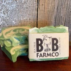 Tea Tree Goat Milk Soap for wholesale by B and B Farmco