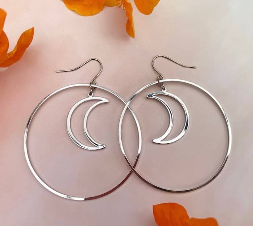 new moon magic earrings