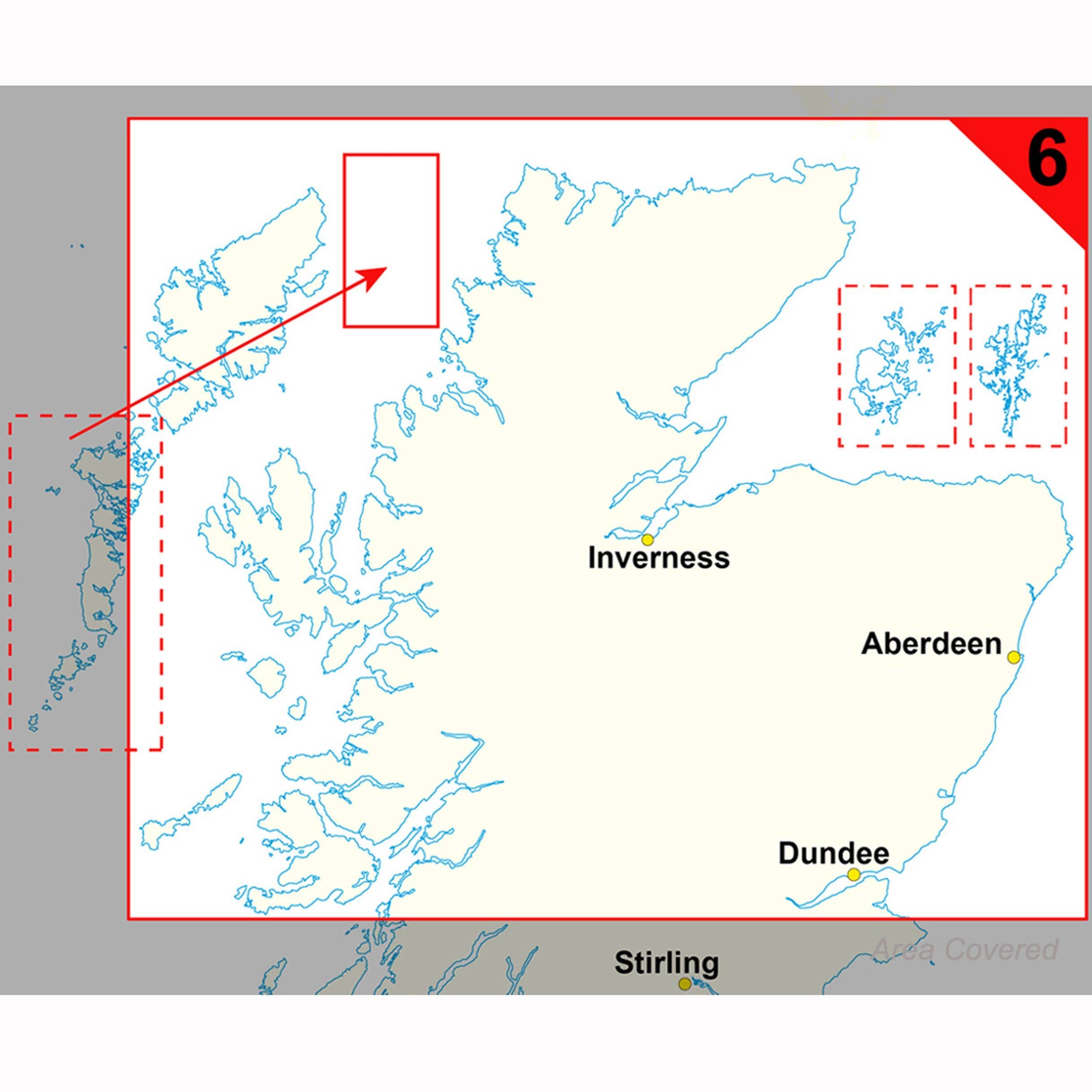 Map Marketing Limited - Wholesale Map - Northern Scotland (Uist, Orkney and Shetland) Postcode Map4