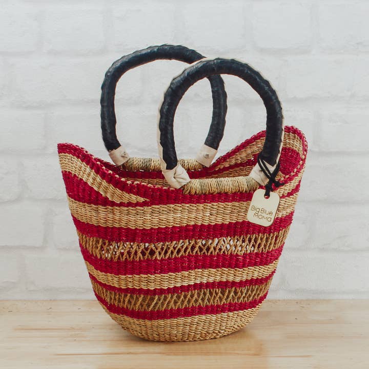 Big Blue Moma Baskets - Wholesale Beach Bag - U Shopper Small - Traditional Palette25