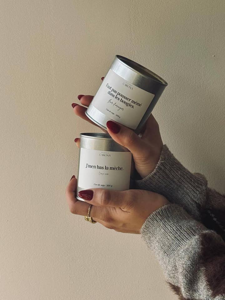 Aluminum Message Candle - Scented Candle 225 ml for wholesale by Maison Carona