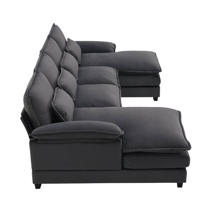 39F Inc. - Wholesale Sofa - 109.8" U-shaped Sectional Sofa with Chaise & Waist Pillows10