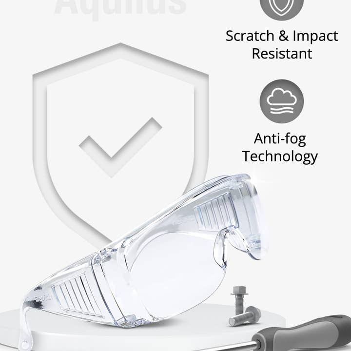 Aqulius – wholesale Glasögon - Unisex – Över glasögonen Säkerhetsglasögon - Anti-Fog ANSI Z87.11